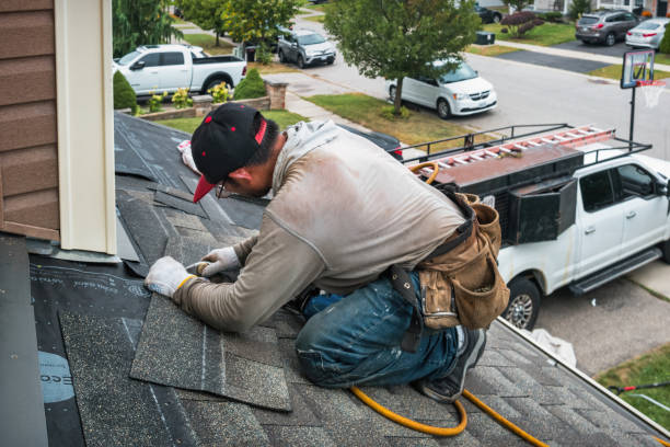 Professional Roof Inspection technician working in Columbus, NJ